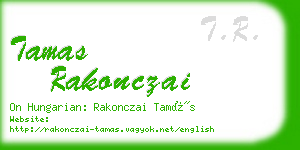 tamas rakonczai business card